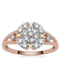Argyle Diamonds Ring in 9K Rose Gold 0.51ct