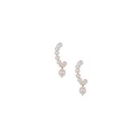 Kaori Cultured Pearl Earrings in Sterling Silver