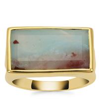 Aquaprase™ Ring in Gold Plated Sterling Silver 6.53cts