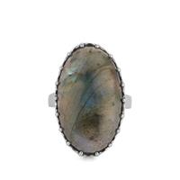 Labradorite Ring in Sterling Silver 19.80cts