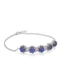 Purple Moonstone Bracelet in Sterling Silver 7.94cts