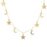 16" Midas Altro Star-Moon Necklace 2.67g