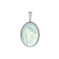 "Chintamani" Green Fluorite Pendant in Sterling Silver 93.70cts