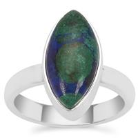 Azure Malachite Ring in Sterling Silver 4.68cts