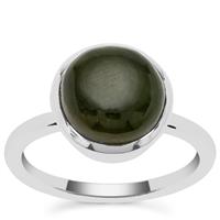 Nephrite Jade Ring in Sterling Silver 4.80cts