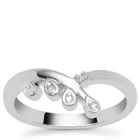 Diamonds Ring in Sterling Silver 