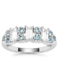 White Topaz Ring with Marambaia London Blue Topaz in Sterling Silver 1.31cts
