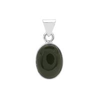 Nephrite Jade Pendant in Sterling Silver 10cts