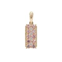 Cherry Blossom™ Morganite Pendant with Pink Diamond in 9K Gold 1cts