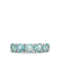 Madagascan Blue Apatite Ring in Sterling Silver 1.78cts