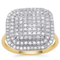  GH Diamonds Ring in 9K Gold 1.04cts