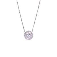 Diamond Necklace in 18k White Gold  0.48ct