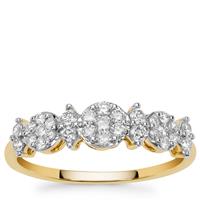 SI Diamond Ring in 9K Gold 0.55ct