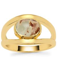 Aquaprase™ Ring in Gold Plated Sterling Silver 2.10cts