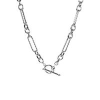 20" Sterling Silver Altro Figaro Belcher T-Bar Necklace 16.80g