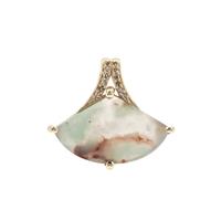 Aquaprase™ Pendant with Champagne Diamond in 9K Gold 7.30cts