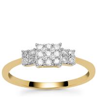 Canadian Diamonds Ring in 9K Gold 0.26ct
