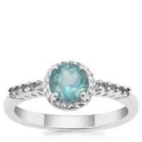 Madagascan Blue Apatite Ring in Sterling Silver 0.98ct