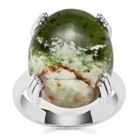 Opal Chalcedony Ring in Sterling Silver 10.50cts