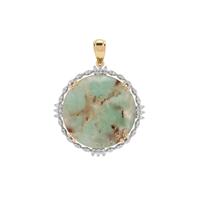 Aquaprase™ Pendant with Diamond in 18K Gold 21.90cts