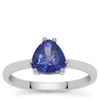 AAA Tanzanite Ring in Platinum 950 1.05cts