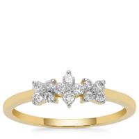 Canadian Diamond Ring in 9K Gold 0.26ct