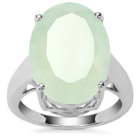 Prehnite Ring in Sterling Silver 13.11cts