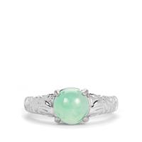 Szklary Chrysoprase Ring in Sterling Silver 4.3cts