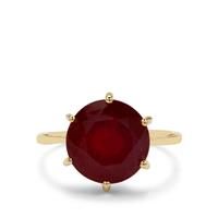 Malagasy Ruby Ring in 9K Gold 9.30cts (F)