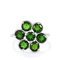 Chrome Diopside Ring in Sterling Silver 3.30cts