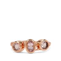 Cherry Blossom™ Morganite Ring in 9K Rose Gold 1cts
