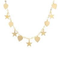 18" Midas Altro Star-Heart Necklace 3.87g