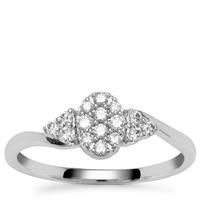 Argyle Diamonds Ring in 9K White Gold 0.26ct