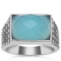 Aqua Chalcedony Ring in Sterling Silver 7.30cts