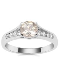Serenite Ring with White Zircon in Sterling Silver 0.96ct