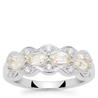 Serenite Ring with White Zircon in Sterling Silver 1cts