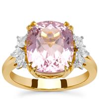 Kolum Kunzite Ring with Diamond in 18K Gold 7.20cts