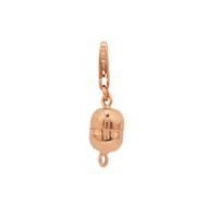 Magnetic Clasp With Lobster Lock in Rose Gold Plated Sterling Silver