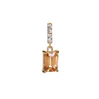 Kaduna Canary and White Zircon Pendant in 9K Gold 1.63cts