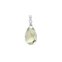 Prasiolite Pendant in Sterling Silver 4.17cts
