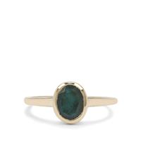Grandidierite Ring in 9K Gold 1.15cts