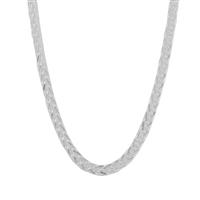18" Sterling Silver Dettaglio Square Spiga Chain 3.25g