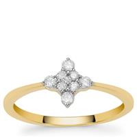 Canadian Diamonds Ring in 9K Gold 0.21ct