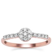 Argyle Diamond Ring in 9K Rose Gold 0.26ct