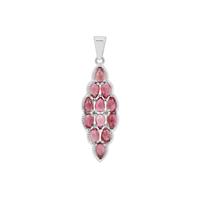 Pink Tourmaline Pendant in Sterling Silver 3cts