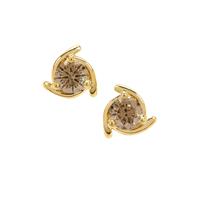 Champagne Argyle Diamonds Earrings in 9K Gold 0.70ct