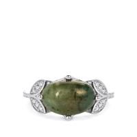Minas Velha Emerald Ring in Sterling Silver 3.78cts