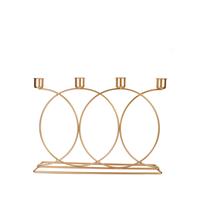 Four Arm Taper Candle Candelabra - Gold Finish