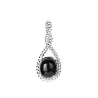 Black Tourmaline Pendant in Sterling Silver 4.40cts