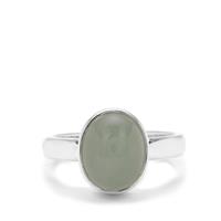 Aquamarine Ring in Sterling Silver 4.11cts